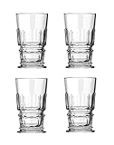 La Rochere Absinthe Glass Tumbler Set of 4 – Bar Glasses Sets for the Home or Restaurant – Dishwasher Safe Absinthe Glasses – Elegant Cocktail Glasses – Sturdy Drinking Glasses Set of 4 (12.5 oz)