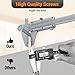 Huloretions 8x3 FT Overhead Garage Storage Rack, Heavy-Duty Steel Ceiling Organizer with Height Adjustment, Expandable Shelves for Tires/Toolboxes