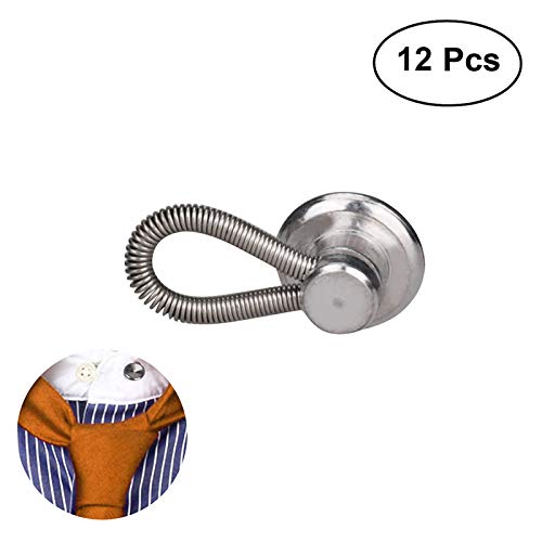 Extensores de colarinho, extensores de botão de metal para camisa, vestido, calça, casaco, colarinho