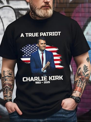 Freedom Charlie Kirk Shirt Memorial Tribute Charlie Mens Womens T Shirt3
