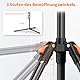 XXZU 182CM Tablet Halterung Stativ, Tablet Ständer 360 ° Drehbar Handy Stativ Höhenverstellbar Tablet Bodenständer Klappbarer Tablet Halter zum Ansehen/Live-Streamen Kompatibel mit Tablet-Telefon