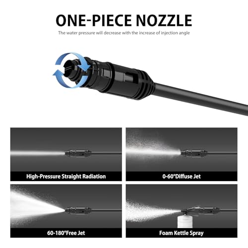 5800W Electric High Pressure Washer 480Bar PSI Power Jet Wash Patio Car Jet Washers with 7m Hose & 5.5m Power Cord, Adjustable Nozzle 4 5800W Electric High Pressure Washer 480Bar PSI Power Jet Wash Patio Car Jet Washers with 7m Hose & 5.5m Power Cord, Adjustable Nozzle - Image 4