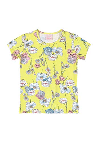 Blusa Manga Curta Estampada, Quimby, Meninas, Floral 684, 10
