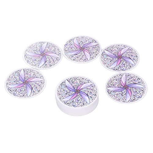 Natudeco 78-teiliges rundes Tarot-Karten-Deck-Set Anfänger-Brettspiel Wahrsagen-Spiel Vintage Wahrsagen-Werkzeuge für alle Schwierigkeitsstufen