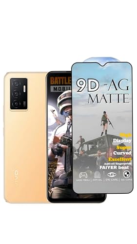 Image of Premium Tempered Glass for Vivo V23E (matte finish glass, Pack of 1) Full Screen Coverage gaming matte Screen Protector Guard (VIVO V23E)