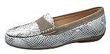Fluchos | Mocasín de Mujer | Bruni F0806 Safary Crotalo | Mocasín de Piel | Cierre con | Piso de Caucho