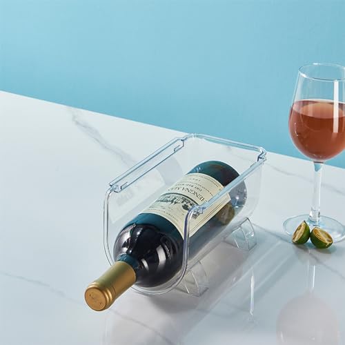Soporte para botellas de plástico GERRIT apilable transparente miniatura 2