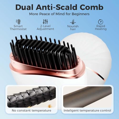 Mini plancha de pelo recargable inalámbrica 2 en 1 miniatura 2