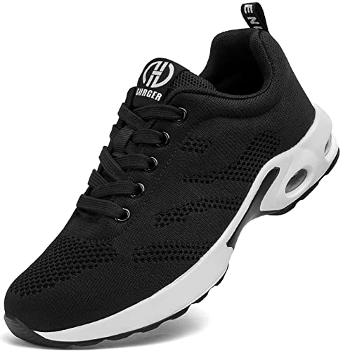 GURGER Chaussures de Running Femme Mode Sport Baskets Running Course Fitness Sneakers de Marche Noir Taille 39 Cover