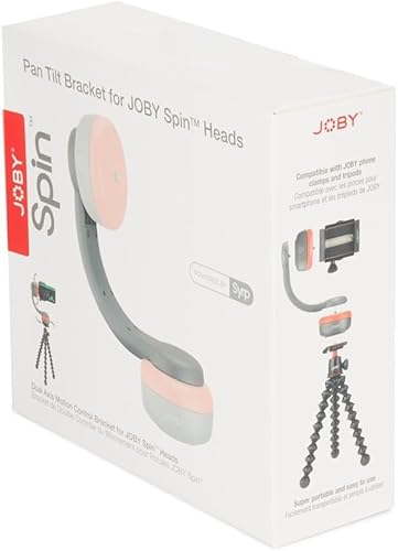 Miniatura 6 de JOBY Soporte de inclinación panorámica para cabezal electrónico giratorio Bluetooth, permite el control de movimiento de doble eje para base de