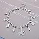 Cybche Boho Muschel Seestern Fußkettchen Armband Silber Muschel Seestern Fußkettchen Sommer Strand Ozean Schmuck Büroklammer Kette Fuß Accessoire Schmuck Für Frauen