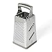 Martha Stewart Sprucedale 9.5-Inch Stainless Steel 4-Sided Box Grater – Durable Kitchen Cheese and Food Grater with Multiple Grating Surfaces