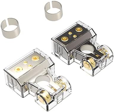 COROTC Battery Terminal Connectors – 0/4/8/10 Gauge, Positive & Negative Set With Covers - View #9