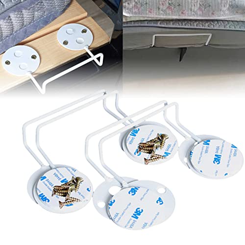 Fvxfdcbb 4 Juntas de colchón Antideslizantes para Marco de Cama, Soporte de colchón en su Lugar, Deflector Antideslizante Apto para Marcos de Cama de Metal, Amplia aplicabilidad Cover