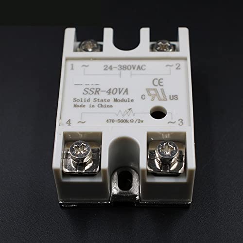 Evite fallos mecánicos usando el relé SSR-40VA 40A para regular voltaje AC 3