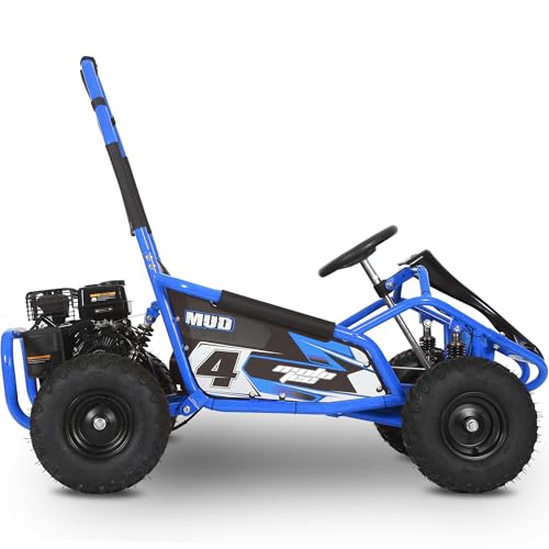 MotoTec Mud 98cc Go Kart Full Suspension Blue