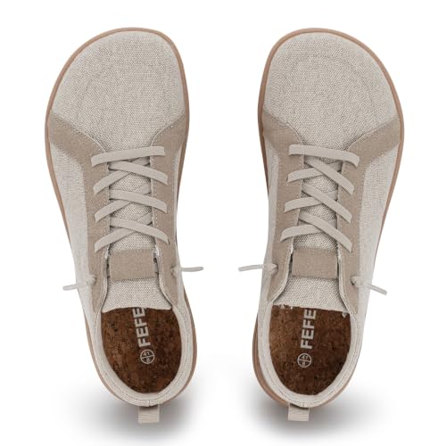Image of Men's Barefoot Wide Toe Box Shoes - Minimalist Barefoot Shoes with Zero Drop Sole Extra Wide Slip on Walking Shoes for Men