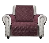 CHHKON Sofa Cover with Anti-Skip 100% Waterproof Quilted Furniture Protector Sofa Slipcover for Chil