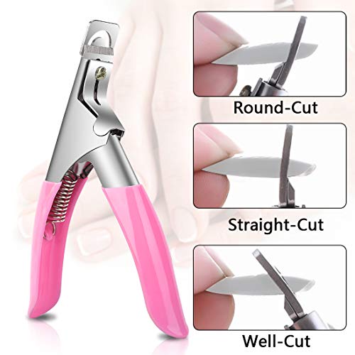 Yokilly Clear Nails Tips, Natural False Acrylic Nails Tips, Half Cover 10 Sizes French Artificial Press on Nails Manicure with Nail Cilpper, Nail Files, Acrylic Fake Nails Tips with Box for Nail Salon Nail Art and Home DIY Nail Art - Thumbnail 6