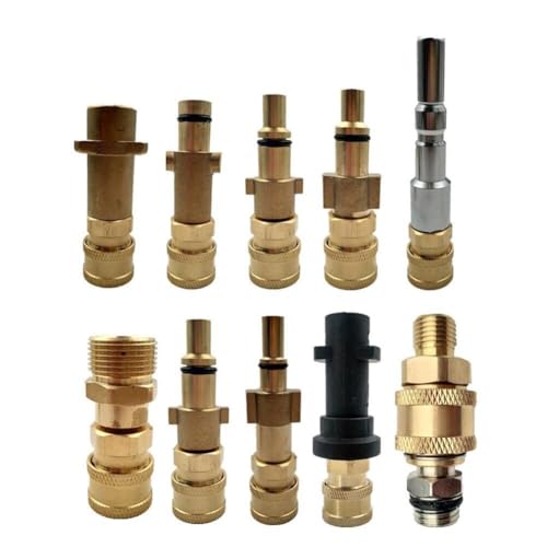 Serenophile Adaptador macho a presión, boquilla de conexión rápida para lavor para parkside para karcher para bosch Stiller Kranzle para manguera Huter