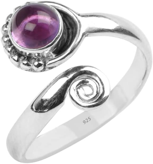 Gemstone Stone Toe Ring 925 Sterling Silver Feet Body Jewellery Handame Toe Ring Gemstone Adjustable Toering For Girls Women Gift Jewellery