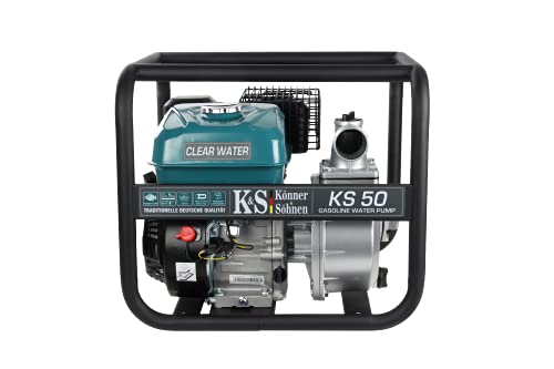 K&S Könner&Söhnen pumpe KS 50, pumpen garten,motor pumpe für brunnen,wasserpumpe benzin 4 takt,schmutzwasserpumpe, geeignet für Landhäuser