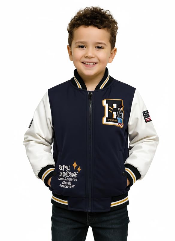 Image of Boys Solid Winter Wear Hooded Puffer Jacket For Kids