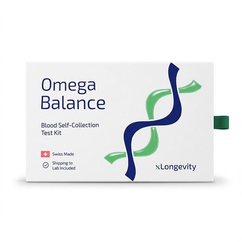 Omega Balance Testing Kit by X-Longevity | At-Home Omega-3 Index & Fatty Acid Test Kit | Dried Blood Spot | Measures Omega-6:3 Ratio, AA:EPA, EPA+DHA | Personalized Report in 7–10 Days-image-19