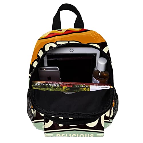 Sac à dos pour garçons et enfants stylé rétro Hotodogs petit format