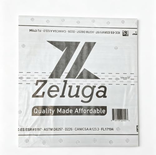 Zeluga 32-390 48 in. x 250 ft. (1000 sq. ft.) Synthetic Roofing Underlayment – 95 GSM Woven Polypropylene Roof Underlayment for Shingle Roofs, UV Treated, Slip-Resistant, Grey by Zeluga - Used condition - Image 2