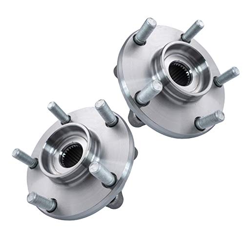 Image of TRQ Front Left and Right Wheel Bearing and Hub Assembly Set 2 Piece Compatible with 2004-2006 Infiniti G35 X AWD