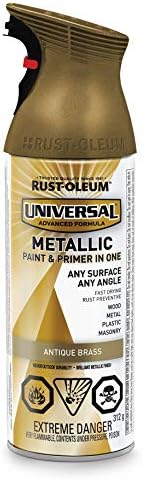 Rust-Oleum Universal Metallic Finish in Antique Brass, 312g