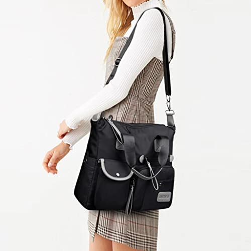 oshhni Adulto Unissex Bolsa Feminina De Grande Capacidade Bolsa De Ombro Vintage Bolsa De Trabalho B
