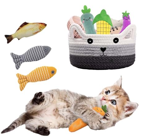 Image of Cute Laundry Basket Baby Toy Basket Decorative Storage Basket Bins With Handles Pet Toys Storage Organizer Baby Nursery Basket As Baby Shower Gifts,White+Grey