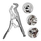 Parrot Nose Locking Plier-8.26' Curved Jaw Locking Pliers,Premium Cr-V Construction,6-in-1 Adjustable Vice Grips for Stripped Nuts,Pipe Clip Repair Welding Pliers Workshop