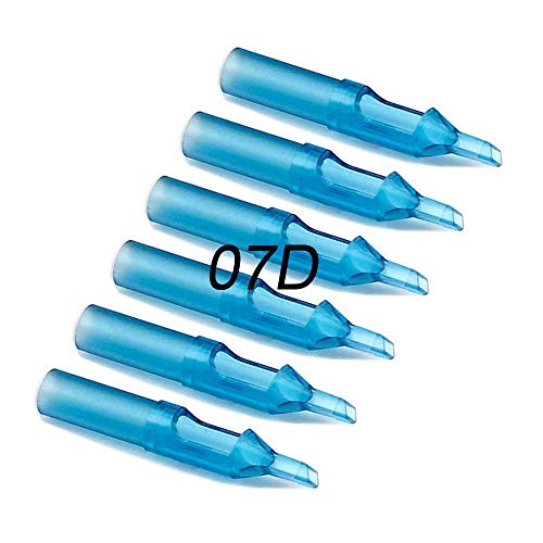 Consejos de tatuaje, Ahat Consejos de diamante Consejos de tatuaje desechables para Agujas de tatuaje 7RL 7RS (100Pcs, 7DT)