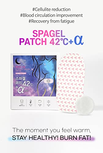 Spa Gelpatch 42°C Alpha Degree Menstruation Wrap For Cramp Relief And Pms, Disposable, Adhesive Heat Therapy Patches 8 Hours Sauna Effect Spa Patch 0.02 Inch Thin For Women & Men And Sap Pads (5) #TOP4