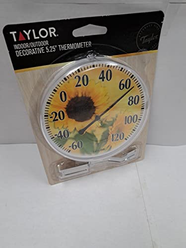 Taylor 5.25" Sunflower Thermometer #TOP13