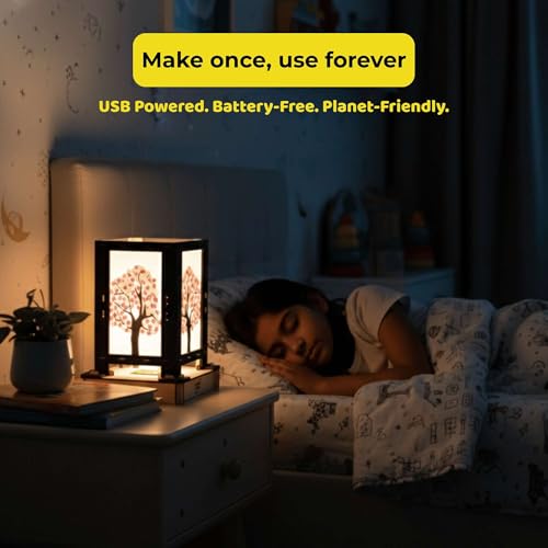 Image of DIY Cherry Blossom Night Lamp | Great Gift for Girls from 8-14 Years | DIY Electricity Kit | Science Project | STEM Toy | USB C | Make Once Use Forever