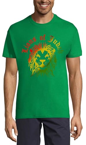 T-shirt en coton Lions of Judah respirant et t-shirt vert kelly homme
