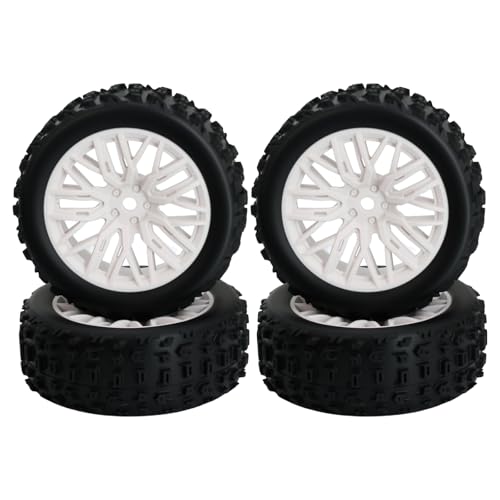 Roues pour Typhon Grom 1/18 et pneus blancs pour rouler en forêt