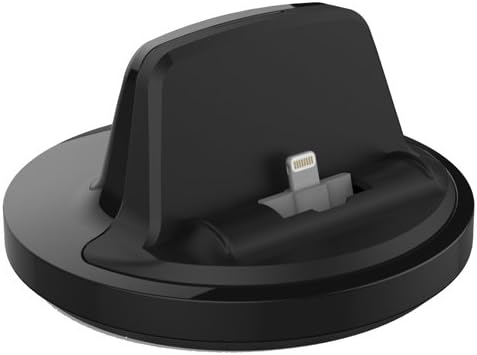 RND Apple Certified Lightning to USB dock for the iPhone (6 / 6 Plus / 6S/ 6S Plus/ 5 / 5S / 5C) or iPod Touch Data Sync and Charge 8-Pin Dock. Compatible with some phone cases. (Black)