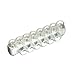 Panduit PCSBMT250-6-2Y Multi-Tap Connector, Clear Insulation, Double-Sided, Mounting Holes, 250 kcmil - #10 AWG STR Conductor Size Range, 6 Ports, 1/4" Mounting Hole Size, 5/16" Hex Size, 0.94" Center To Center Port Hole Distance, 2.63" Width, 2.26" Height, 6.82" Mounting Hole Spacing Length, 7.66" Overall Length