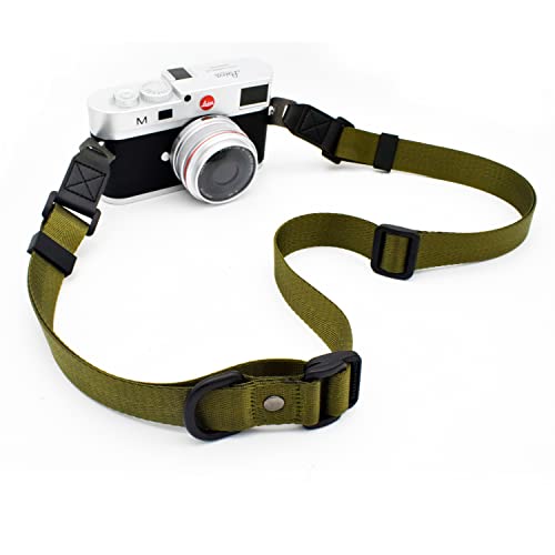 Aollccae Camera Strap, Quick Adjustable Shoulder Sling Camera Neck Shoulder Strap For Leica Fuji Pentax Canon Micro Single And Dslr Camera Green #TOP1