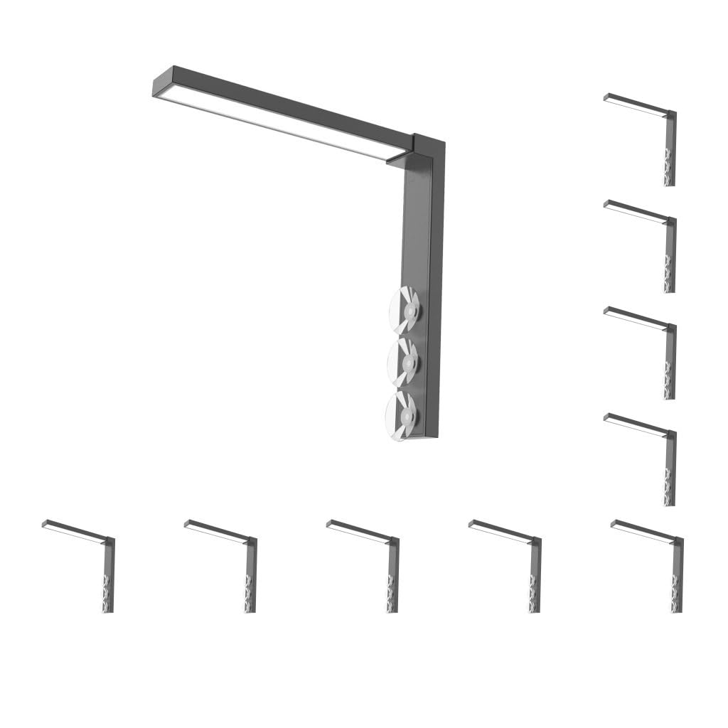 NeaxgeandX Juego de 10 luces LED para acuario, pequeñas luces para peceras plantadas de agua dulce