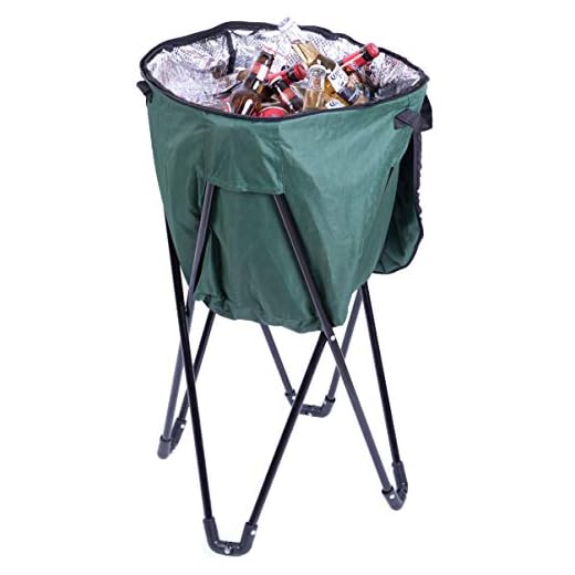 PLAYBERG Folding Camping Outdoor Cooler Bag (Green)