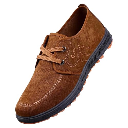 Herren Trachtenschuhe Oktoberfest Schuhe Herren Vintage Tanzschuhe Atmungsaktiv Trachtensneaker rutschfest SchnüRschuhe FüR Volksfest Trachten Festlichkeiten...