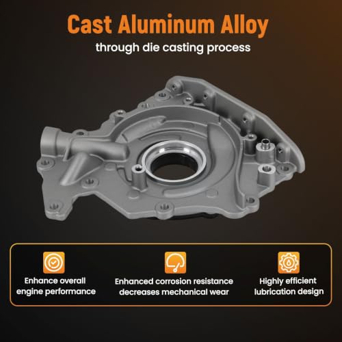Bomba de aceite de motor de aluminio con flujo óptimo para Citroën C4 Spacetourer 7