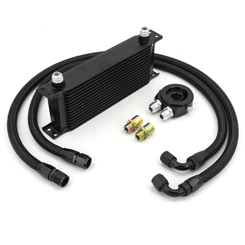 Kit refroidisseur d'huile transmission 15 rangées AN10 adaptateur filtre pour voiture sport