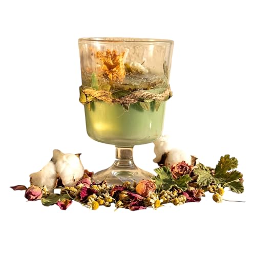 Bougie Rose Camomille idéale pour méditation guidée et rituel éveil et sérénité du soir